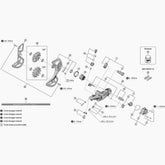 Shimano Rd-M9100 Switch Lever Unit And Fixing Plate Spares & Accessories